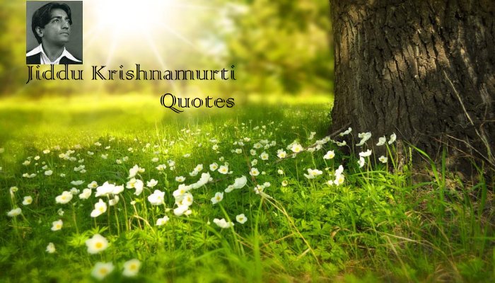 Jiddu Krishnamurti Quotes